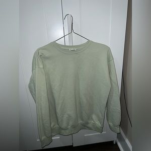 Mint green crewneck sweater small lose fit.